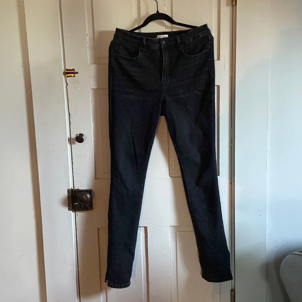 Good American good legs split hem jeans
